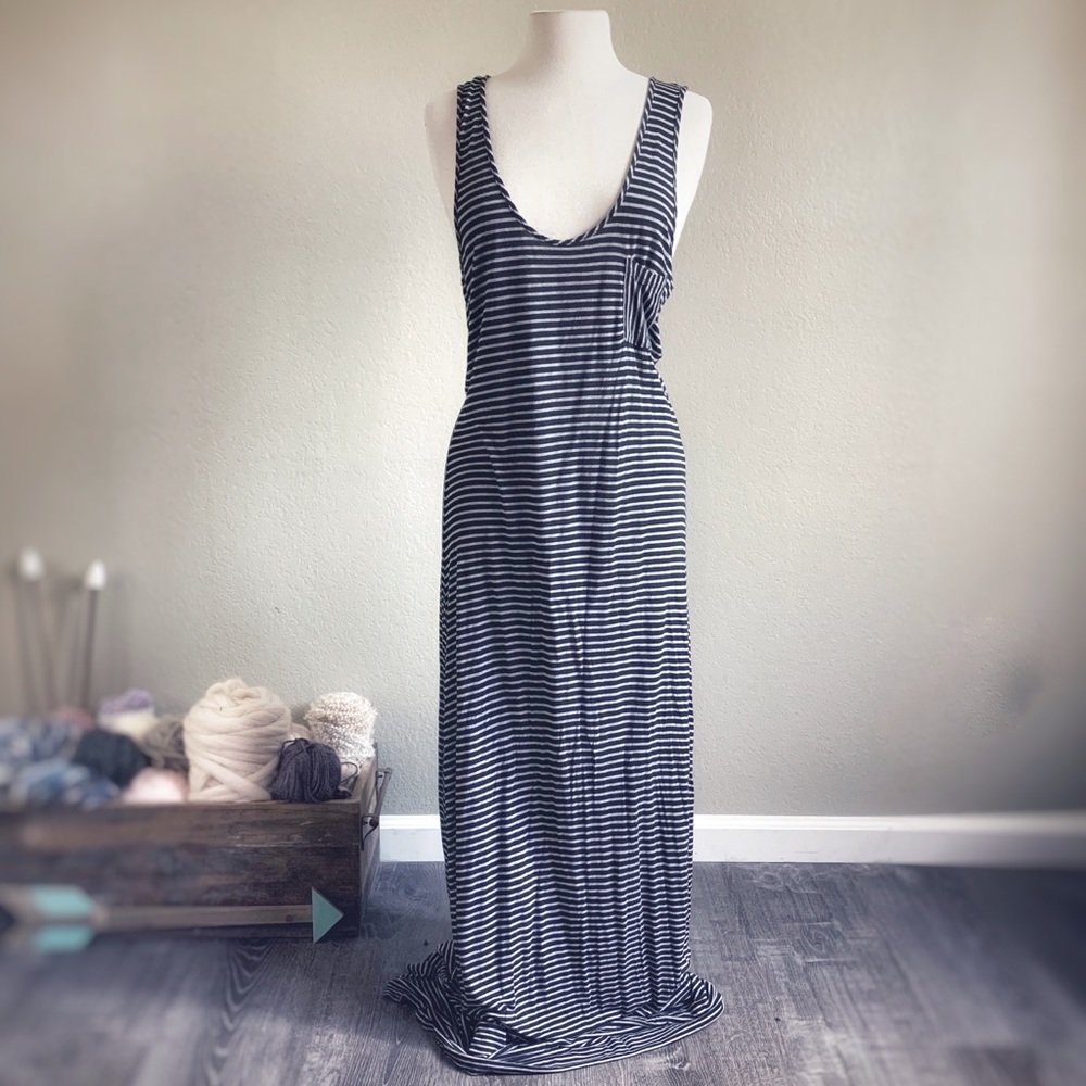 LANI CALIFORNIA | Striped Maxi Racerback Dress